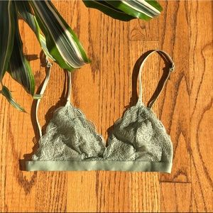 Madewell Light Green Bralette